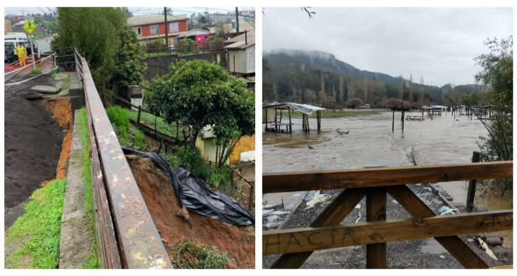 18 viviendas quedaron inhabitables por daños generados tras paso de sistema frontal en Lota