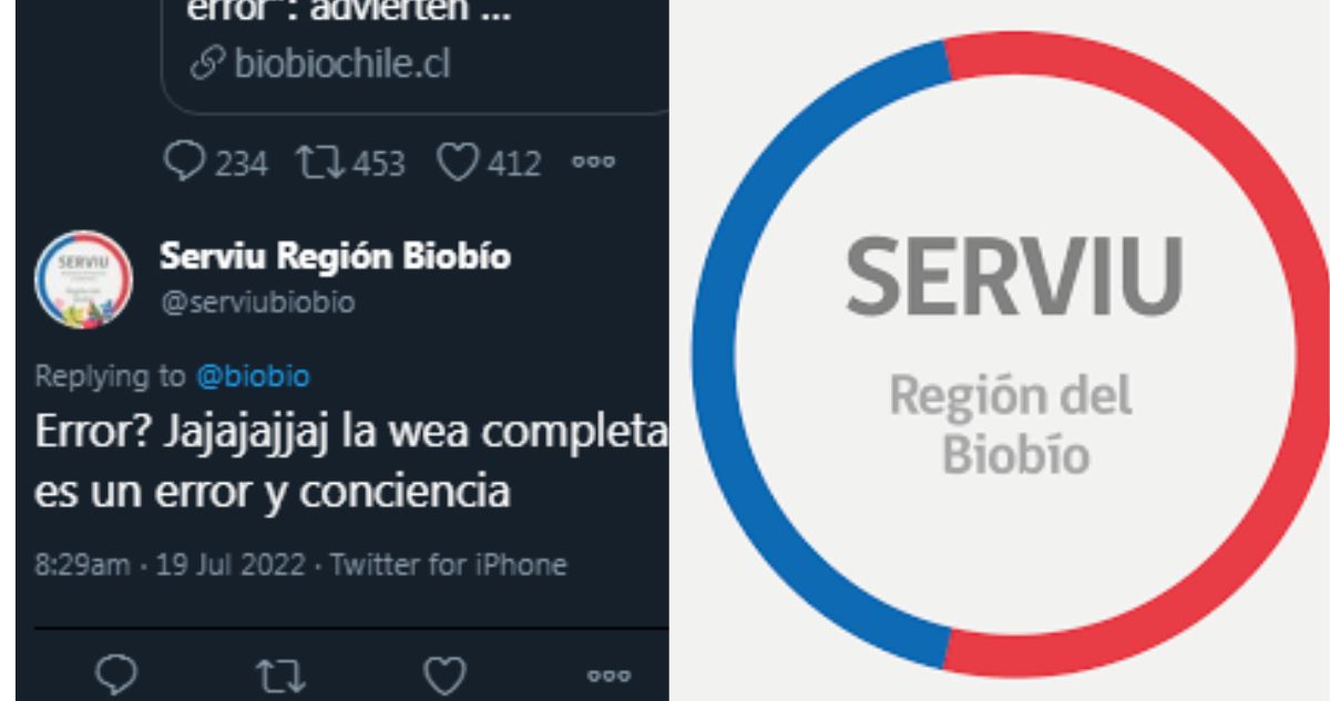 Tweet del Serviu Bío Bío