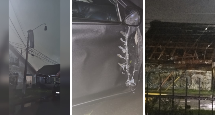 Fuertes vientos en Talcahuano.