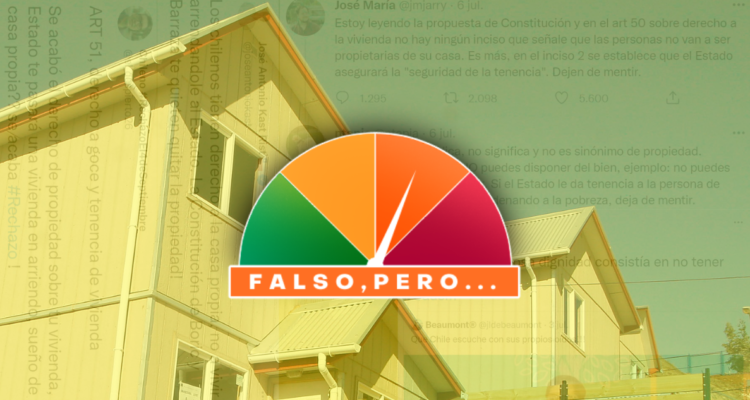 No, la propuesta de Constitución no elimina el derecho a propiedad de las viviendas sociales