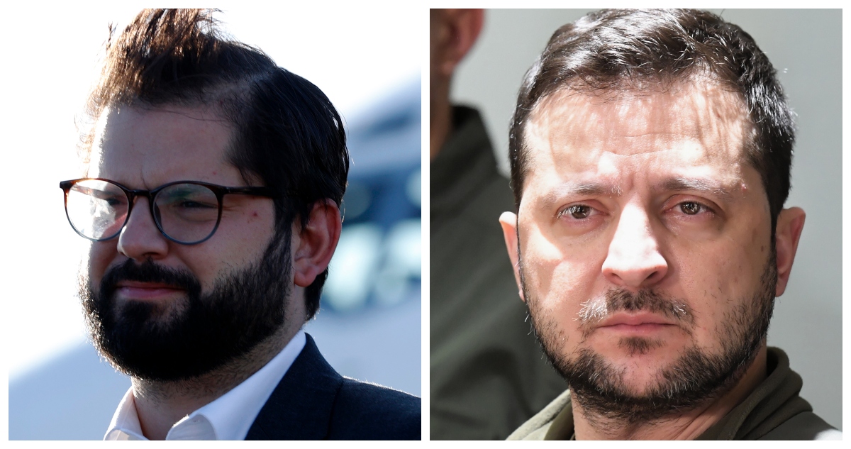 Edición, Gabriel Boric y Volodímir Zelenski.