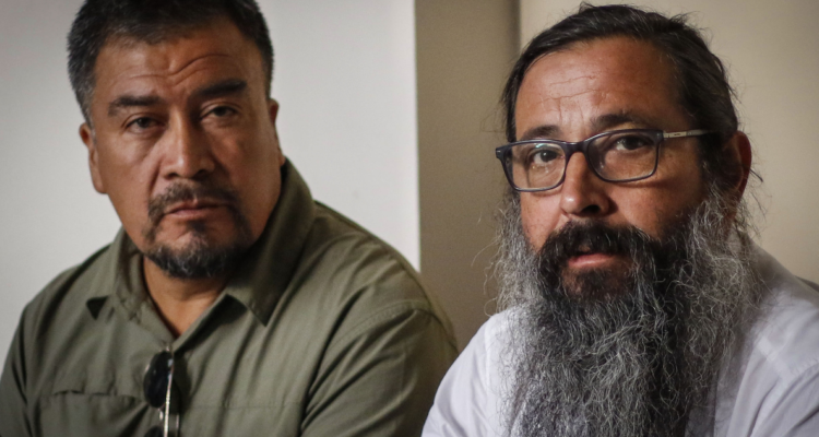 Héctor Llaitul y Rodrigo Román