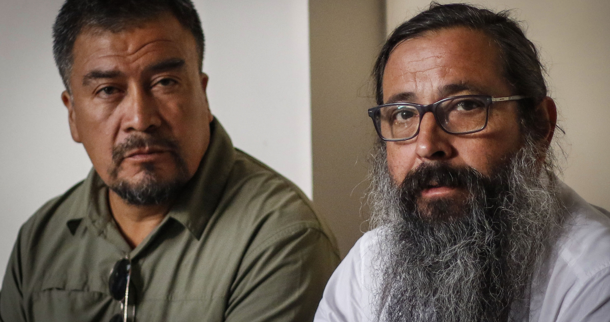Héctor Llaitul y Rodrigo Román