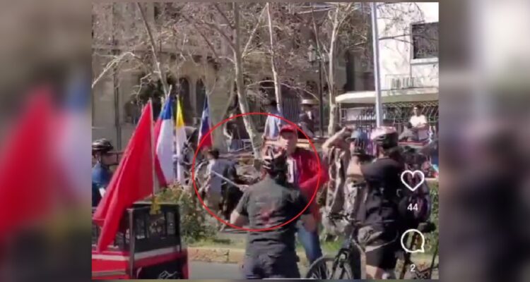 Agresión con fusta huasos ciclistas