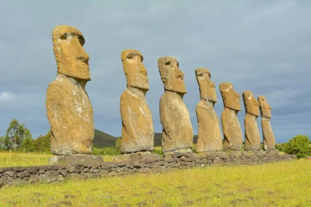 Ahu Akivi en Rapa Nui