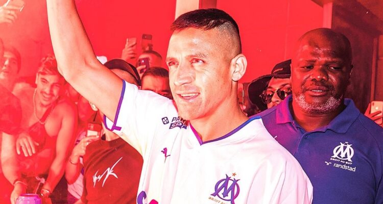 Alexis Sánchez dejó un mensaje para Chile en su presentación en Marsella.
