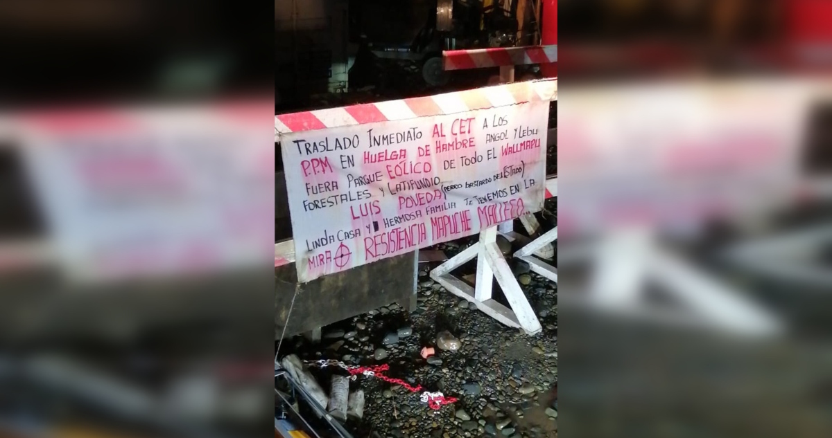 Ataque incendiario Angol lienzo