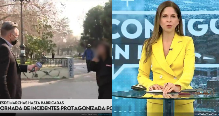 Piedrazos a equipo de CHV