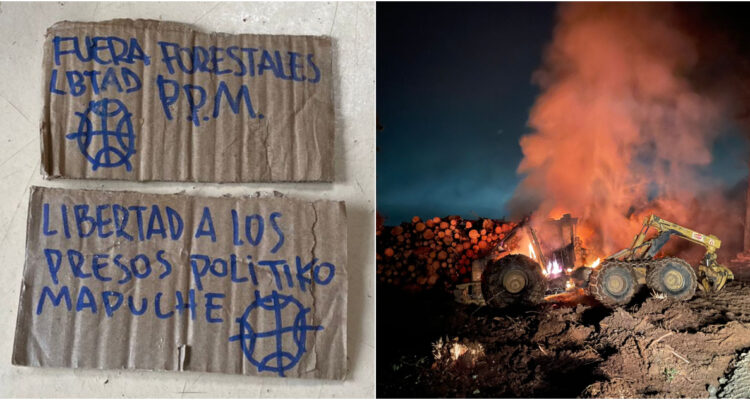 ATAQUE INCENDIARIO EN VALDIVIA