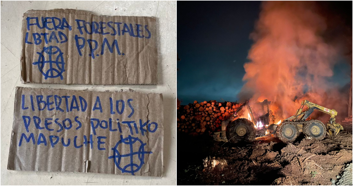 ATAQUE INCENDIARIO EN VALDIVIA