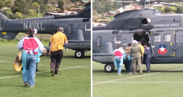 Evacuán a adulta mayor que sufrió accidente cerebro vascualar desde Archipiélago de Juan Fernández