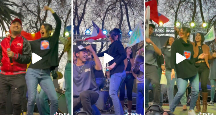 Hiperventilado baile de Katherine Martorell por el Rechazo