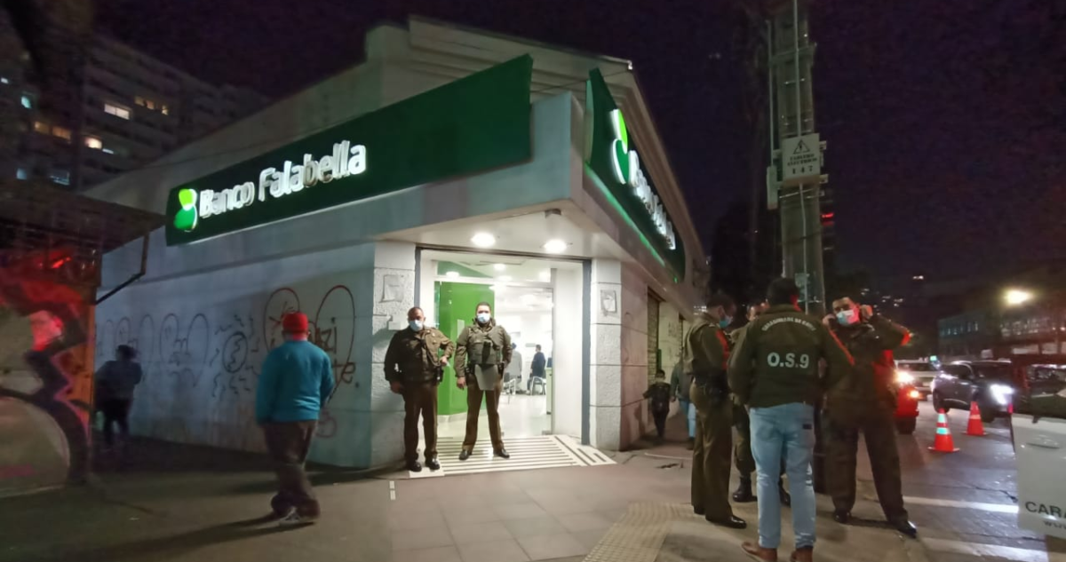 ladrón – banco – falabella