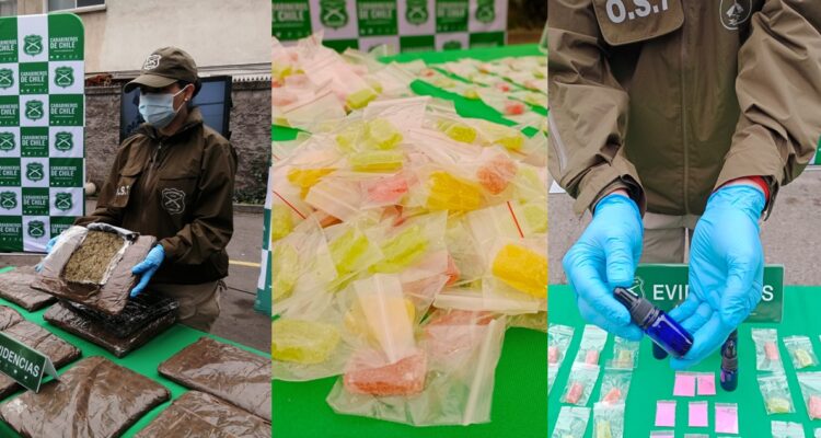 Banda colombiana traía droga para vender en Persa Bío Bío: incautan $4,6 mil millones en mercadería
