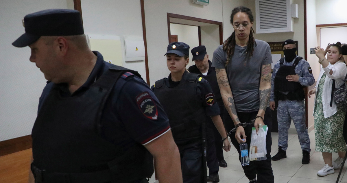 Griner, bajo arresto en Rusia.