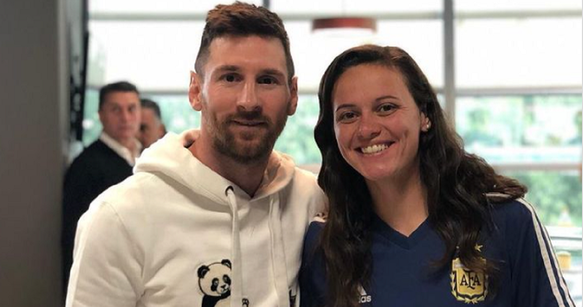 Lionel Messi y un gesto especial con la selección femenina de Argentina