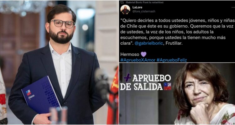 Boric publicaciones Apruebo