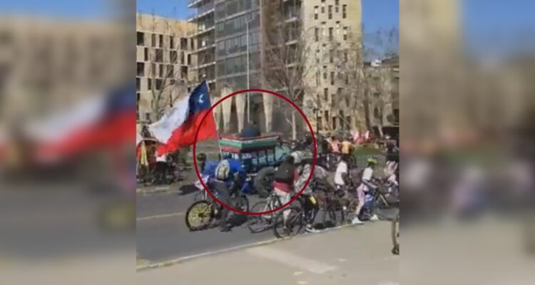 Carreta detenido ciclistas