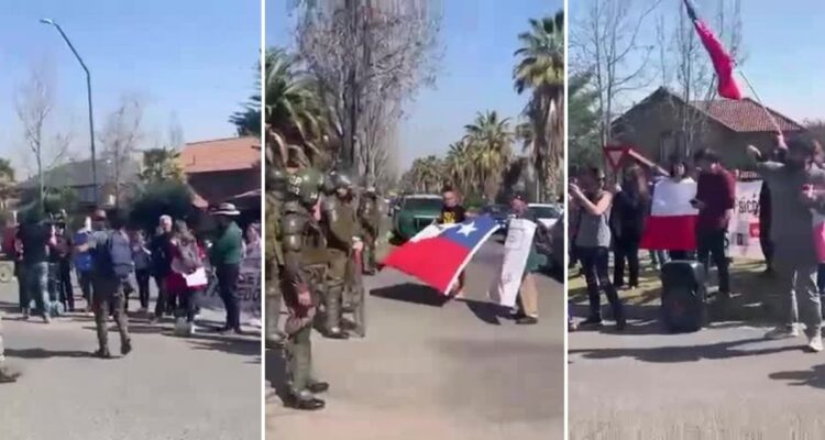 protesta casa ministra yarza