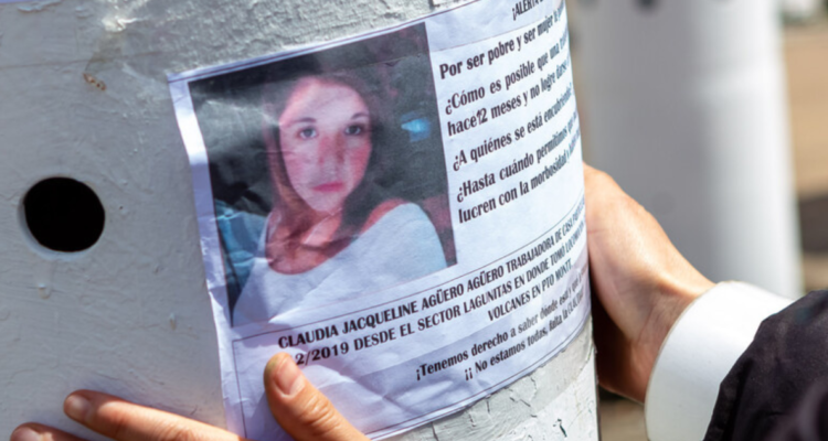 Fiscalía confirma diligencias sobre el paradero de Claudia Agüero