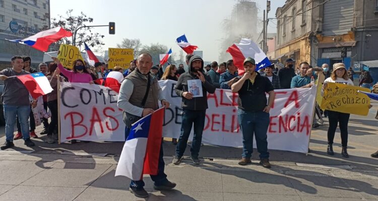 Comerciantes de Estación Central protestan por mayor seguridad tras asesinato de empresario sirio