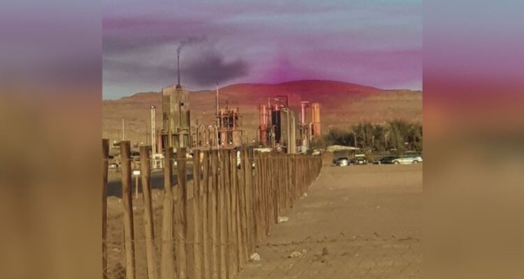 Nube morada en Pozo Almonte