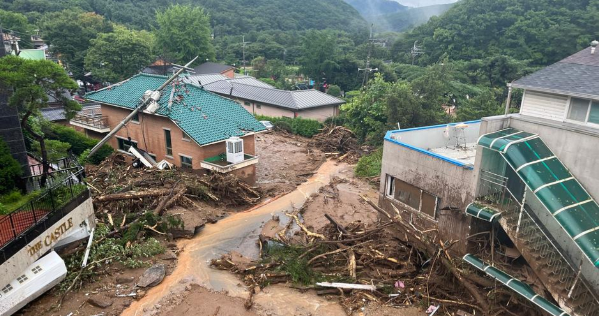 Corea del Sur: las peores lluvias en 80 años