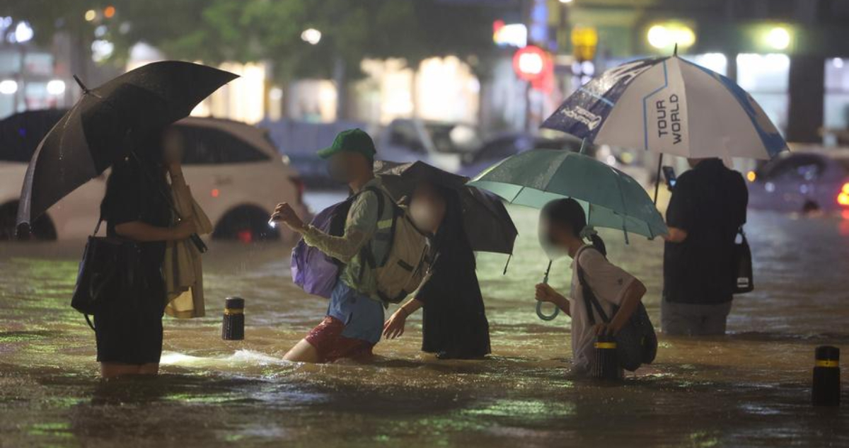 Corea del Sur peores lluvias en 80 años dejan al menos 8 muertos y calles inundadas