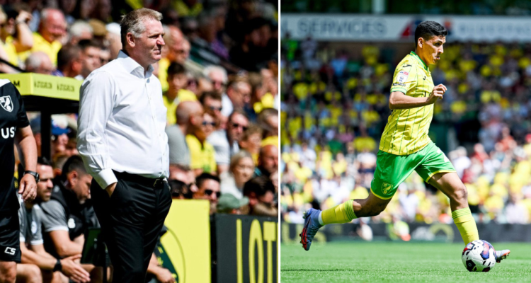 Dean Smith llenó de elogios el trabajo de Marcelino Núñez en su debut.