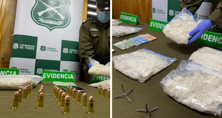 Detienen a hombres por homicidio frustrado a Carabineros, tráfico de drogas y arma en Valdivia