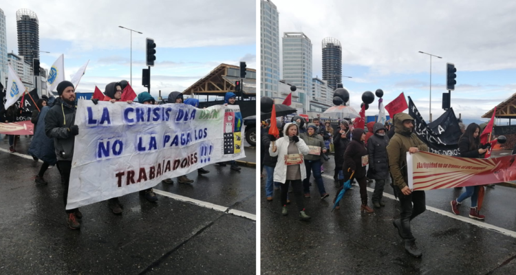“La crisis no la pagan los trabajadores”: docentes y funcionarios de UACh marchan en Puerto Montt
