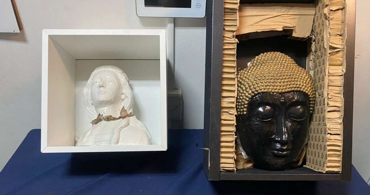 Incautan 7 kilos de mdma oculta en figuras