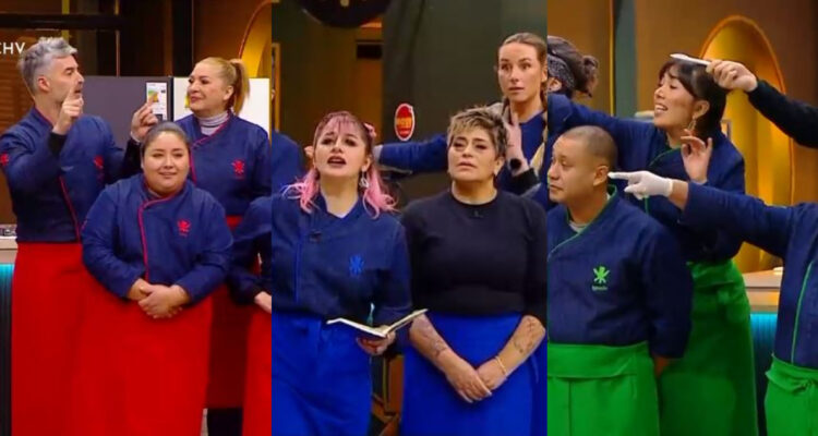 Los tres grupos de El Discípulo del Chef acusándose mutuamente de hacer trampa.