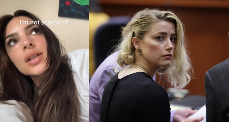 Emily Ratajkowski da su apoyo público a Amber Heard