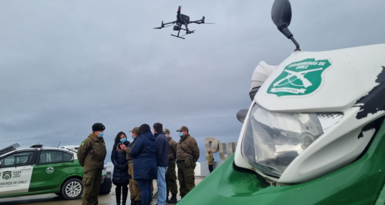 Presentación del Escuadrón Centauro de Carabineros en Magallanes.