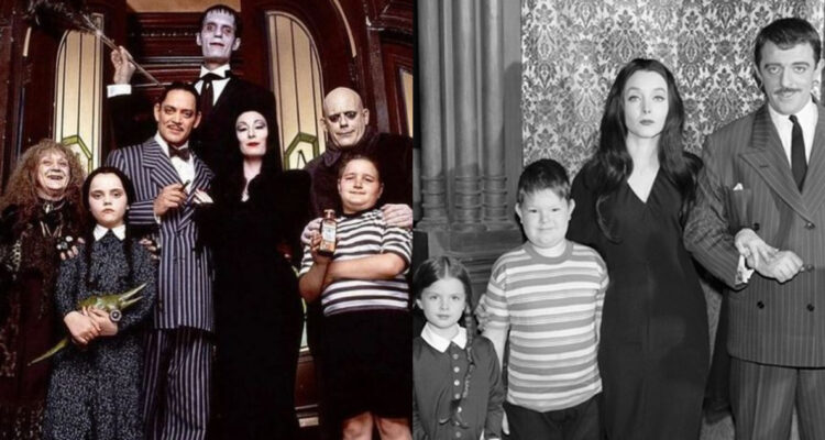 Dos de las tantas versiones de la familia Addams en las ficciones de Los Locos Addams.
