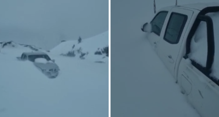 Familias aisladas en faldeos de volcán Antuco inician descenso con ayuda de equipos de emergencia