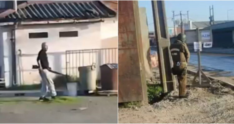 Detienen a hombre armado