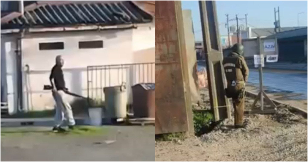 Detienen a hombre armado