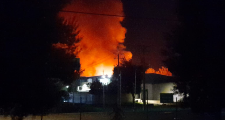 incendio bodega químicos Graneros