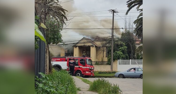 Incendio vivienda abandonada