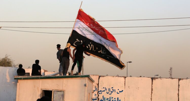 Protestas en Bagdad.