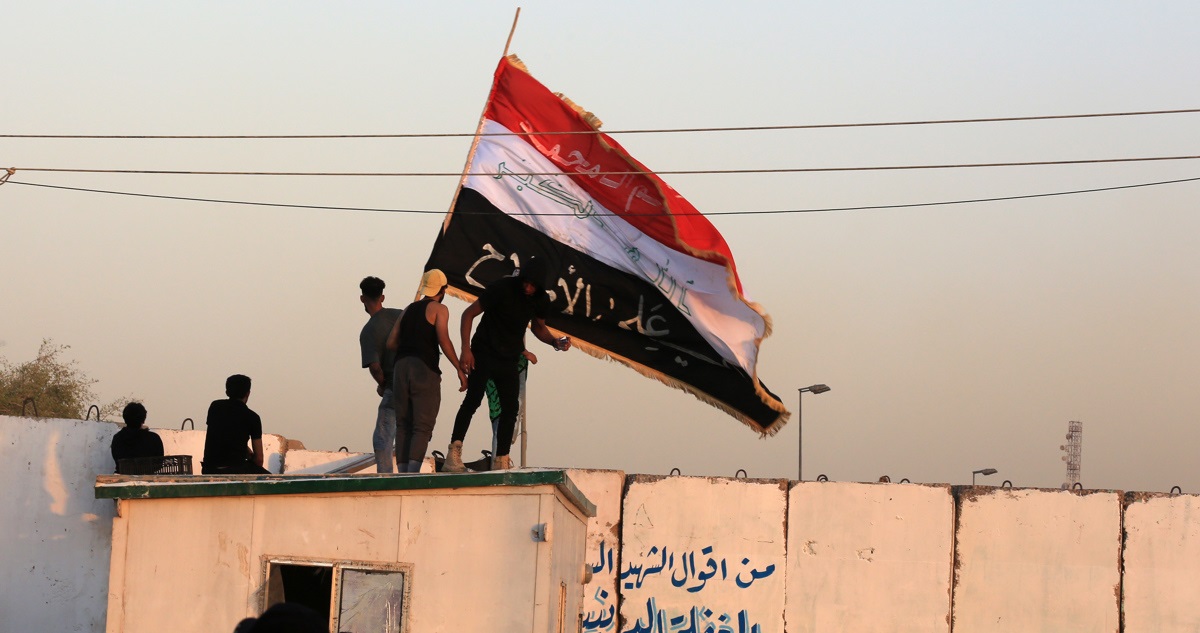 Protestas en Bagdad.