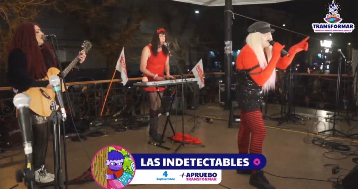 Irina La Loca, coanimadora en acto de Apruebo Transformar: “Pensé que en mi comunidad había códigos”