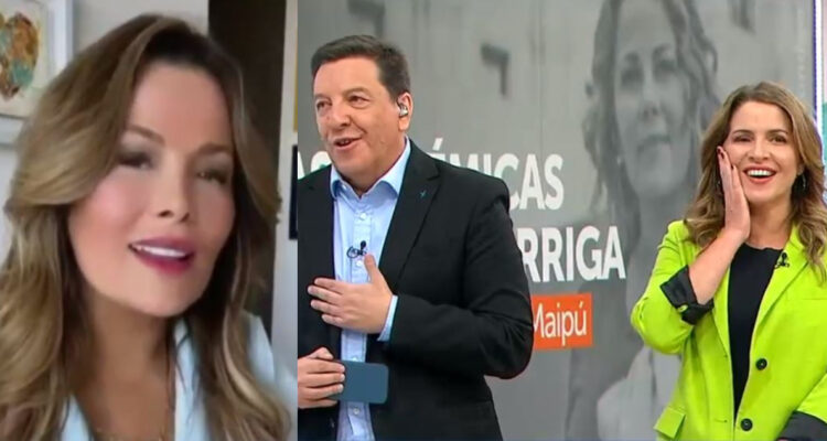 Julio César Rodríguez y Monserrat Álvarez comentando el supuesto filtro de Cathy Barriga.