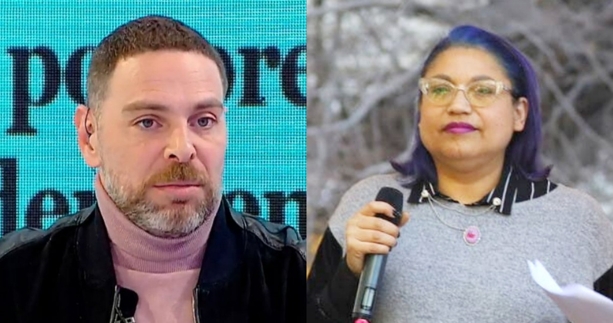 José Antonio Neme molesto al hablar de show de Las Indetectables. A su lado, Alejandra Valle en un evento público.