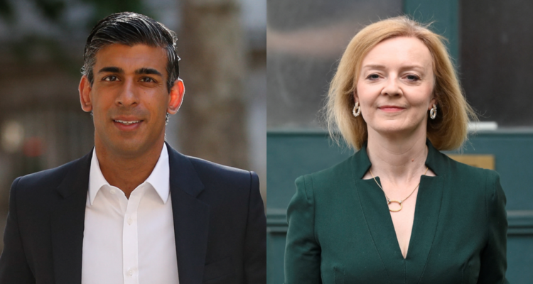 Rishi Sunak y Liz Truss