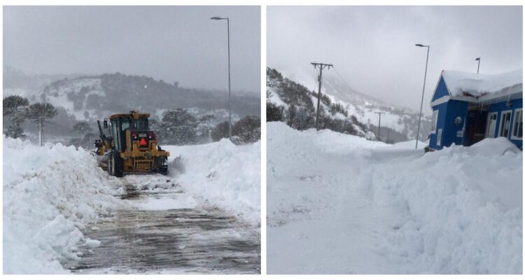 Más de 2.300 personas se mantienen aisladas en Lonquimay tras fuertes nevadas