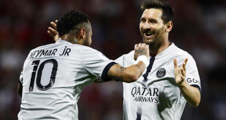 Lionel Messi marcó un doblete en la goleada del PSG ante el Clermont.