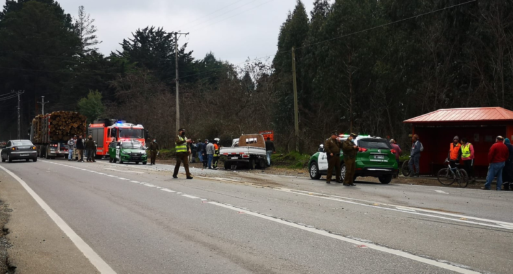 Un muerto deja colisión en la ruta que une las comunas de Los Ángeles con Santa Bárbara.